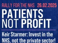 Rally for the NHS – 26/02/25 – Parliament Square